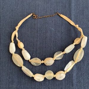 Stone/Tan/Nude/Cream necklace